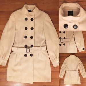 Express Wool Cream Corduroy Peacoat